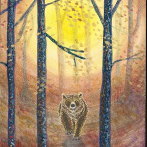 I See You Bear — Hand-Embellished Fine Art Print