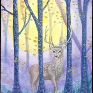 Moonlit March — Hand-Embellished Fine Art Print