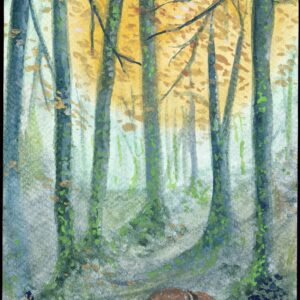 Sleeping Fox — Hand-Embellished Fine Art Print