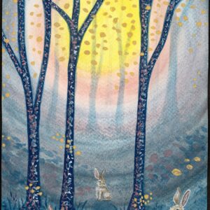 Woodland Hare — Hand-Embellished Fine Art Print
