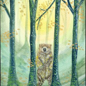 Autumn Walk — Hand-Embellished Fine Art Print